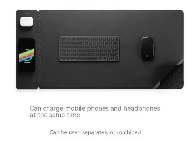 15W Magnetic Wireless Charger Mouse Pad